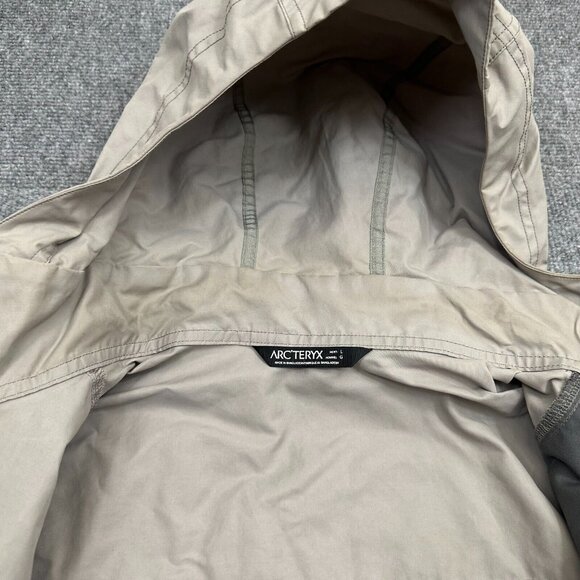 Arc'teryx Waylay Waxed Canvas Jacket Mens Large Gray Full-Zip Hooded - Picture 14 of 16